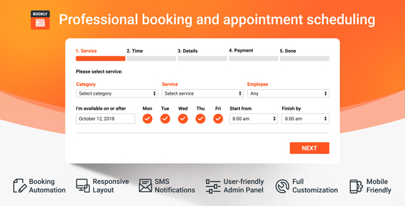 261783 Bookly Pro V104 Appointment Booking And Scheduling Software System