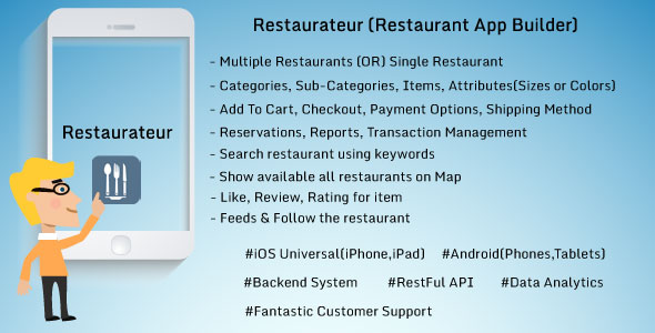 105 Restaurateur Solution For Any Restaurants App