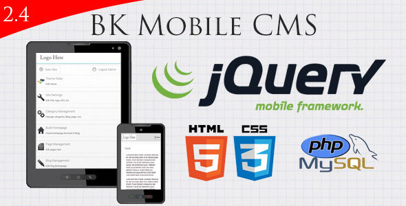 157 Jquery Mobile Website With Full Admin Panel
