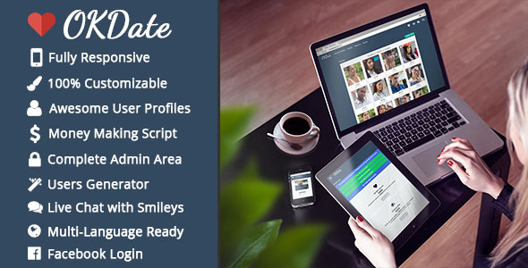 158 Okdate V19 Complete Dating Script Desktop Mobile Ready