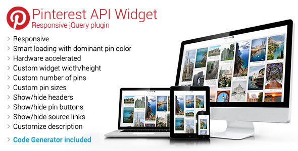 176 Pinterest Api Widget Responsive Jquery Plugin
