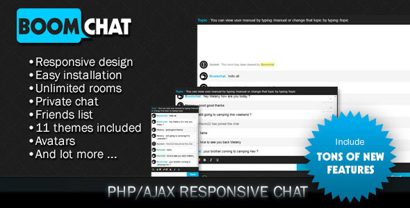 199 Boomchat Responsive Php Ajax Chat