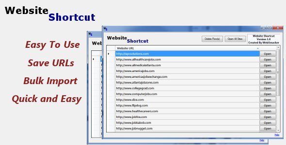 298 Website Shortcut Tool Link Manager