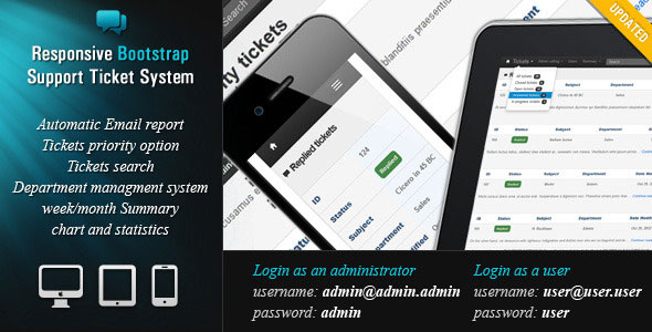 334 Responsive Bootstrap Support Ticket System