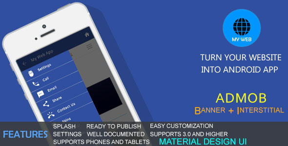 342 My Web App Material Design Ui Admob