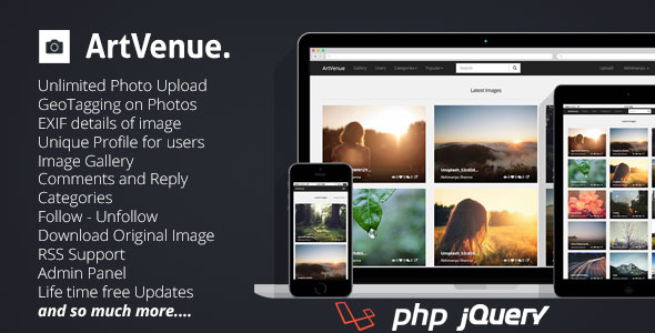 384 Artvenue Image Sharing Community Script