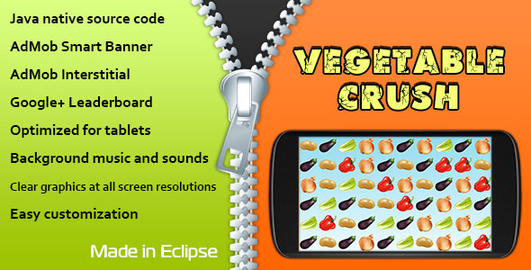 397 Vegetable Crush With Admob And Leaderboard
