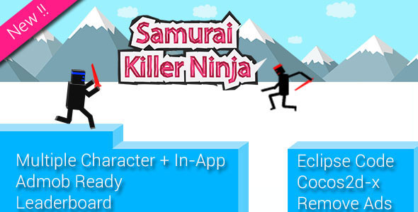 550 Ninja Samurai Multiple Character Remove Ads