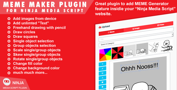 563 Meme Maker Plugin For Ninja Media Script