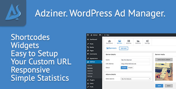 595 Adziner V12 Wordpress Advertising Manager Plugin
