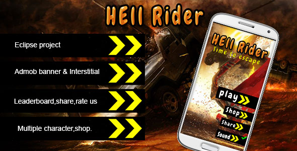 670 Hell Rider Admob Multiple Character Leadeboard